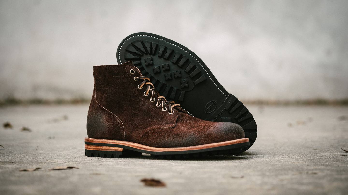 Black Walnut Stampede Roughout Field Boot - Detail Image Three