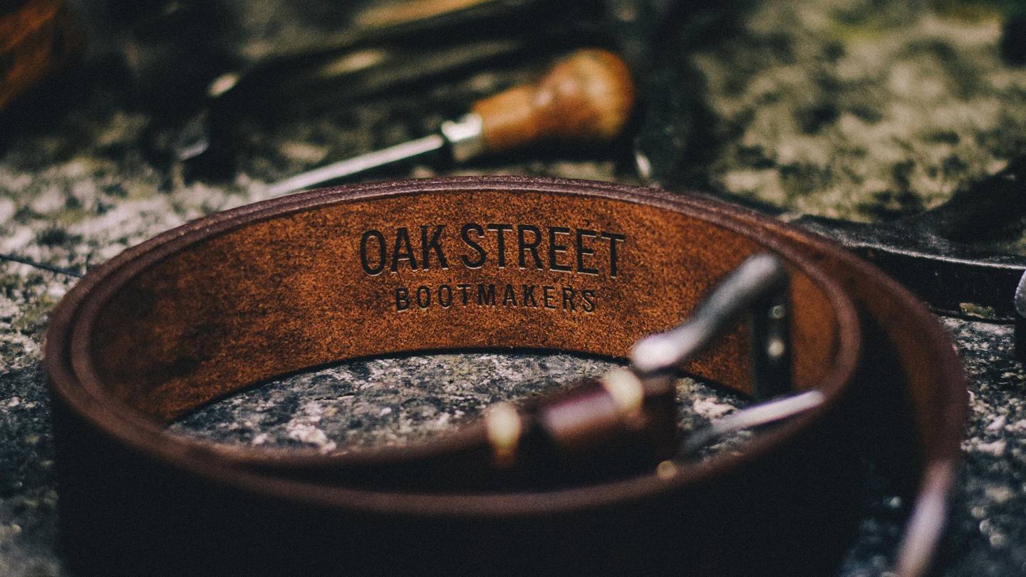 Natural Chromexcel Roller Buckle Belt - Detail Image Three
