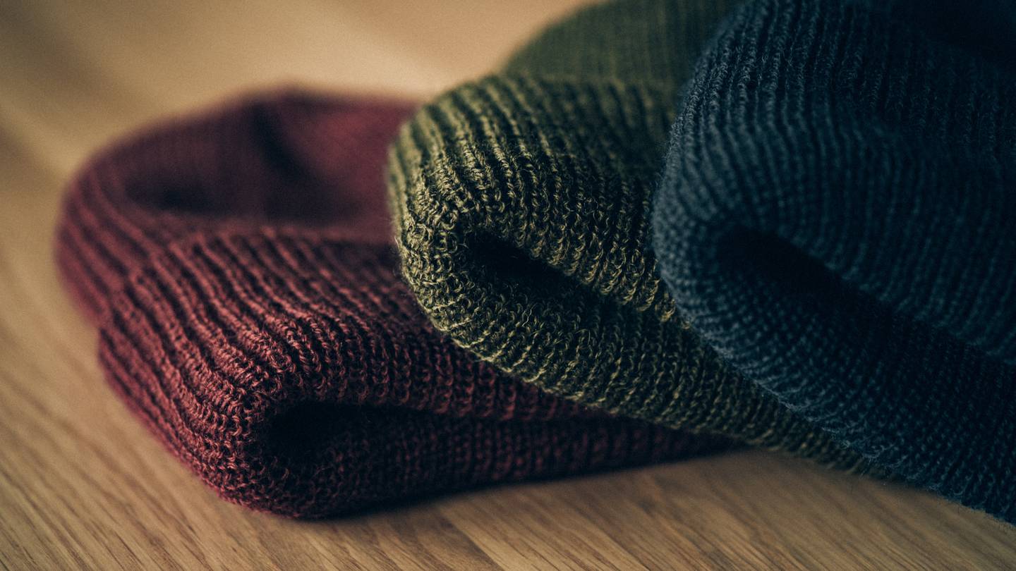 Burgundy Wool Knit 1975 NATO Watch Cap - Detail Image Three