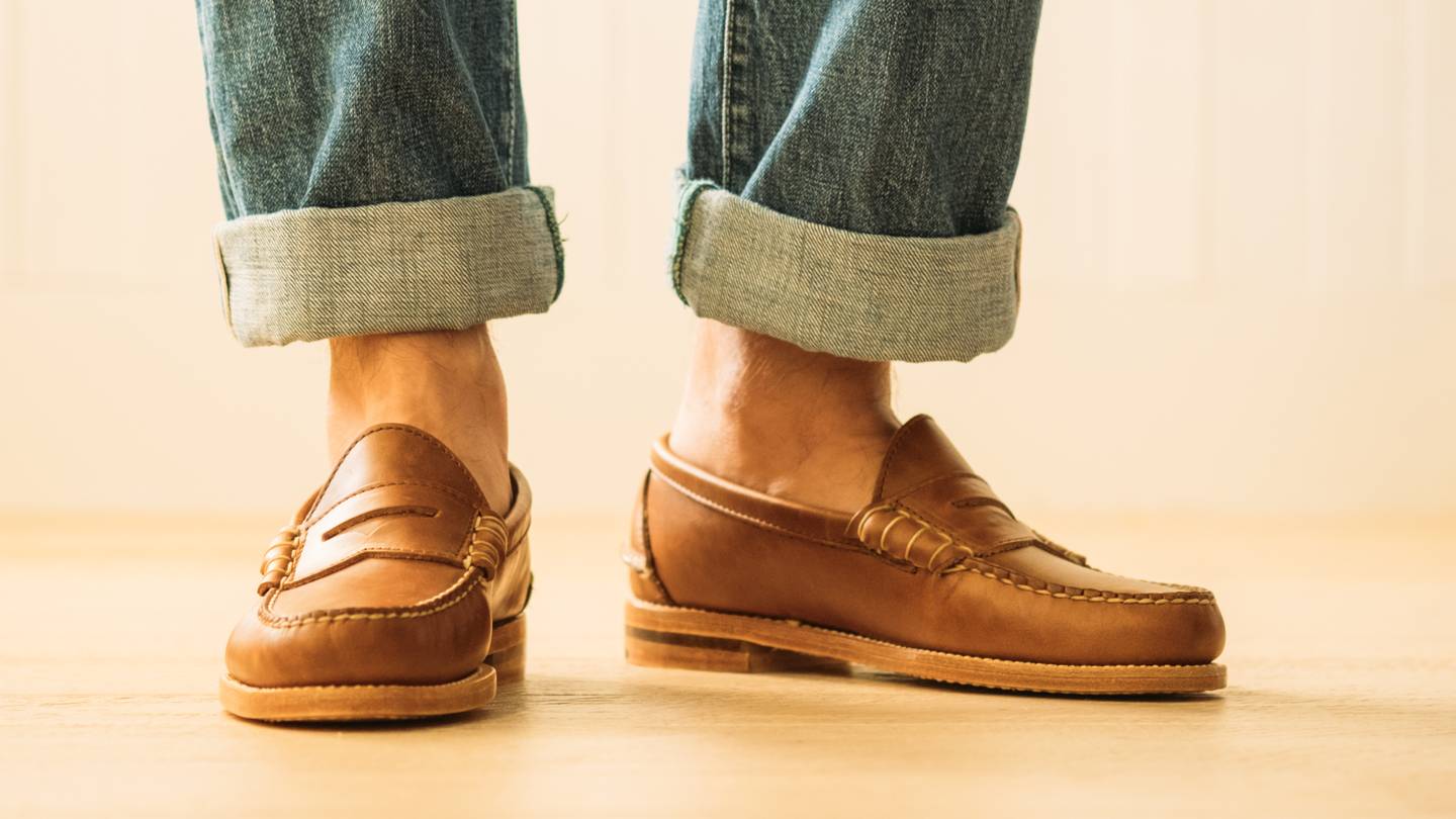 Natural Chromexcel Beefroll Penny Loafer - Detail Image Three