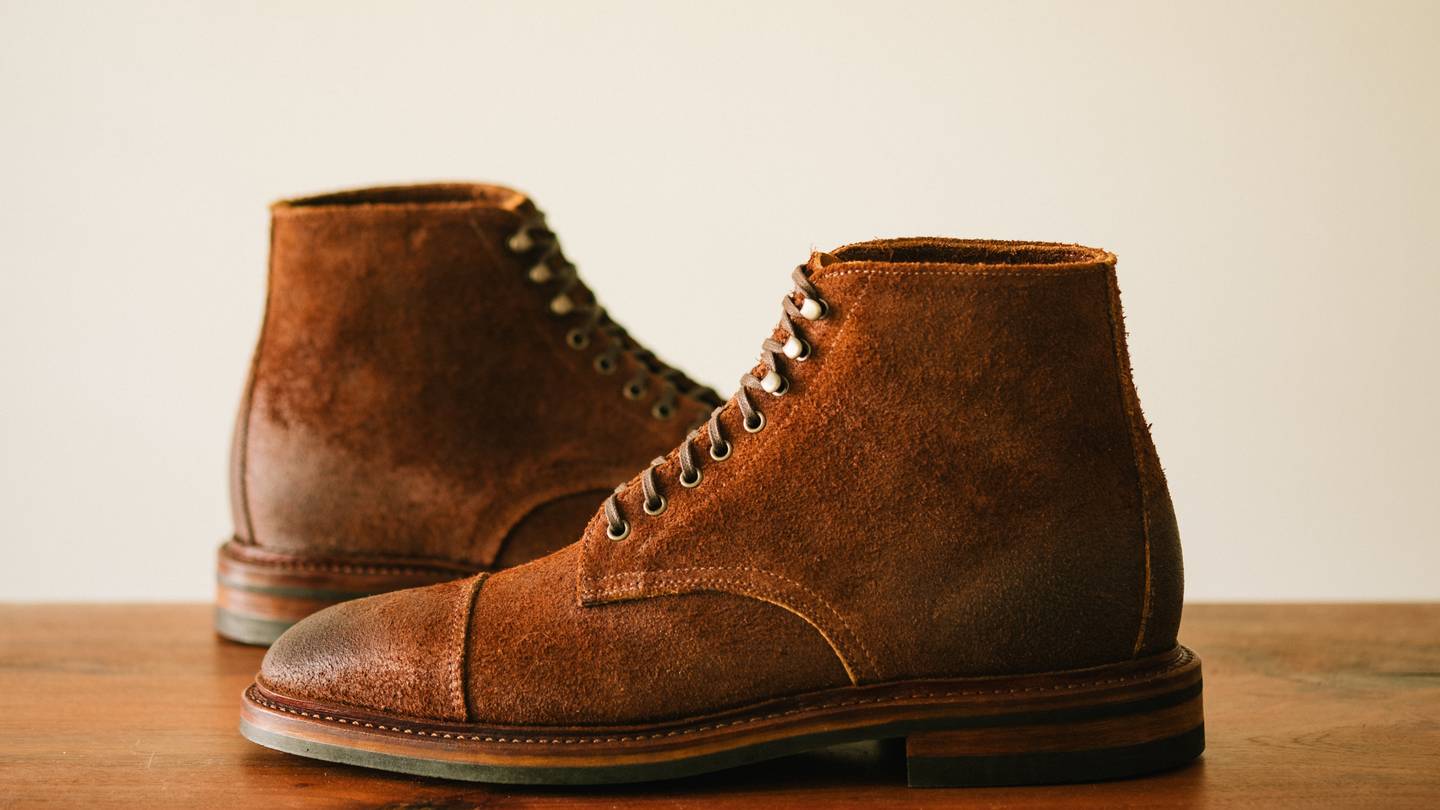 Trail Crazy Horse Roughout Cap-Toe Lakeshore Boot - Detail Image Three
