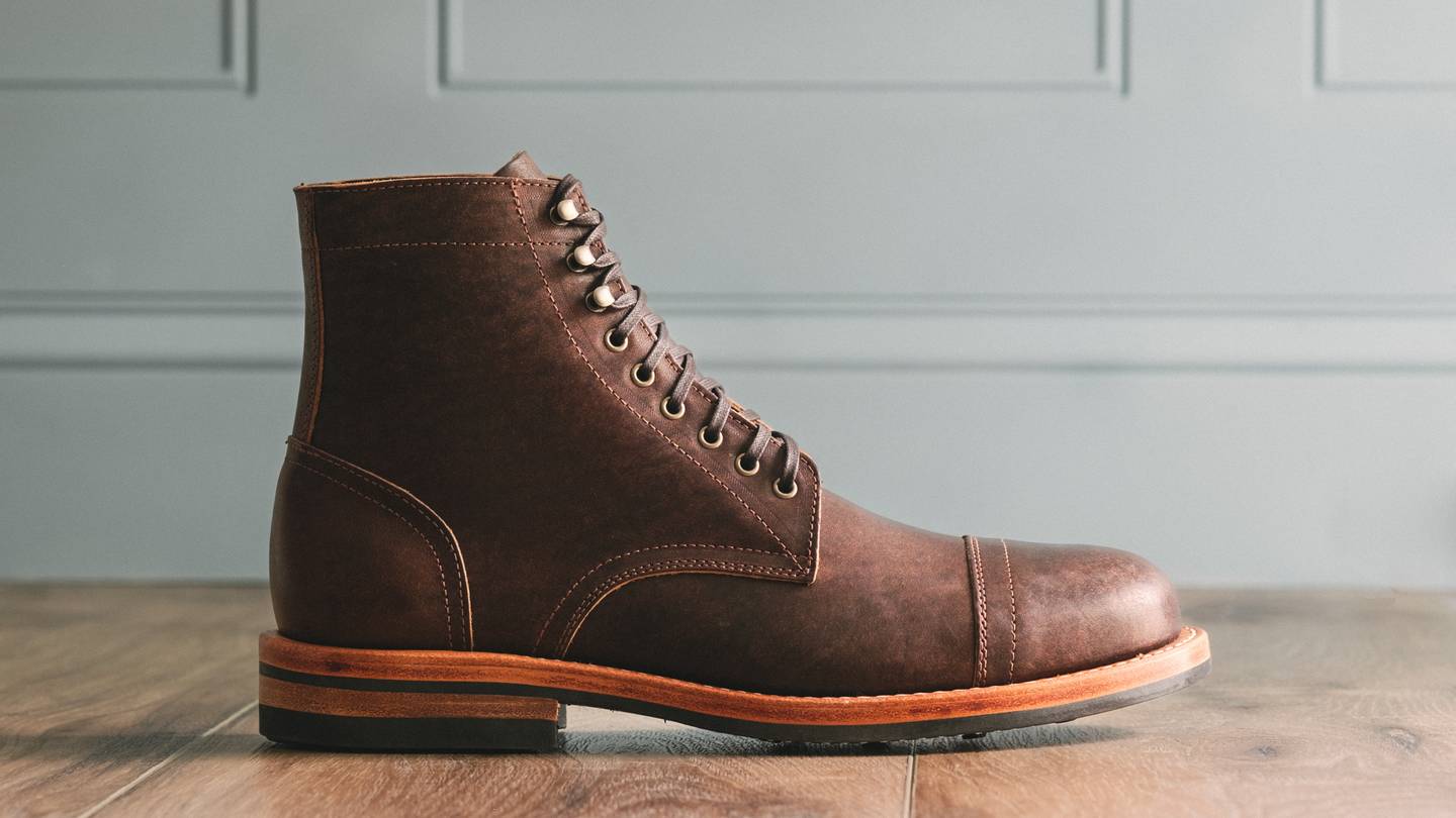Habana Iroko Cap-Toe Trench Boot - Detail Image Three