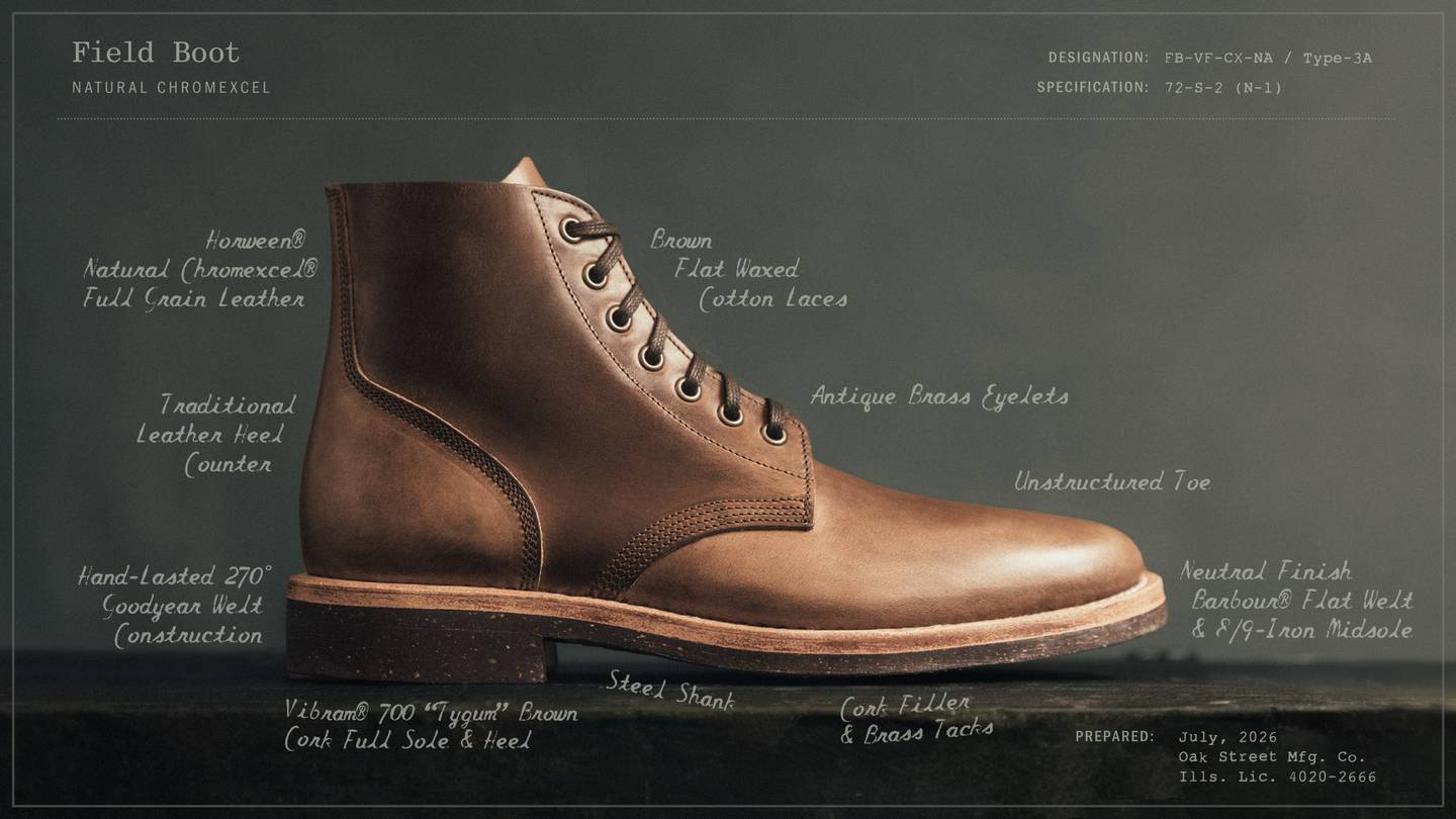 Natural Chromexcel Field Boot - Detail Image Three