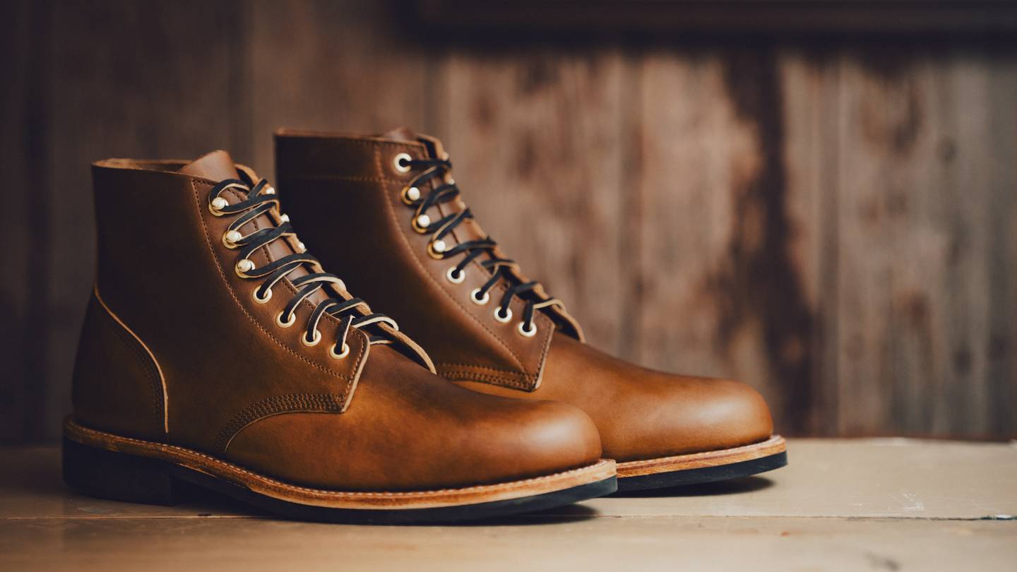 Cognac Shackleton Trench Boot - Detail Image Three