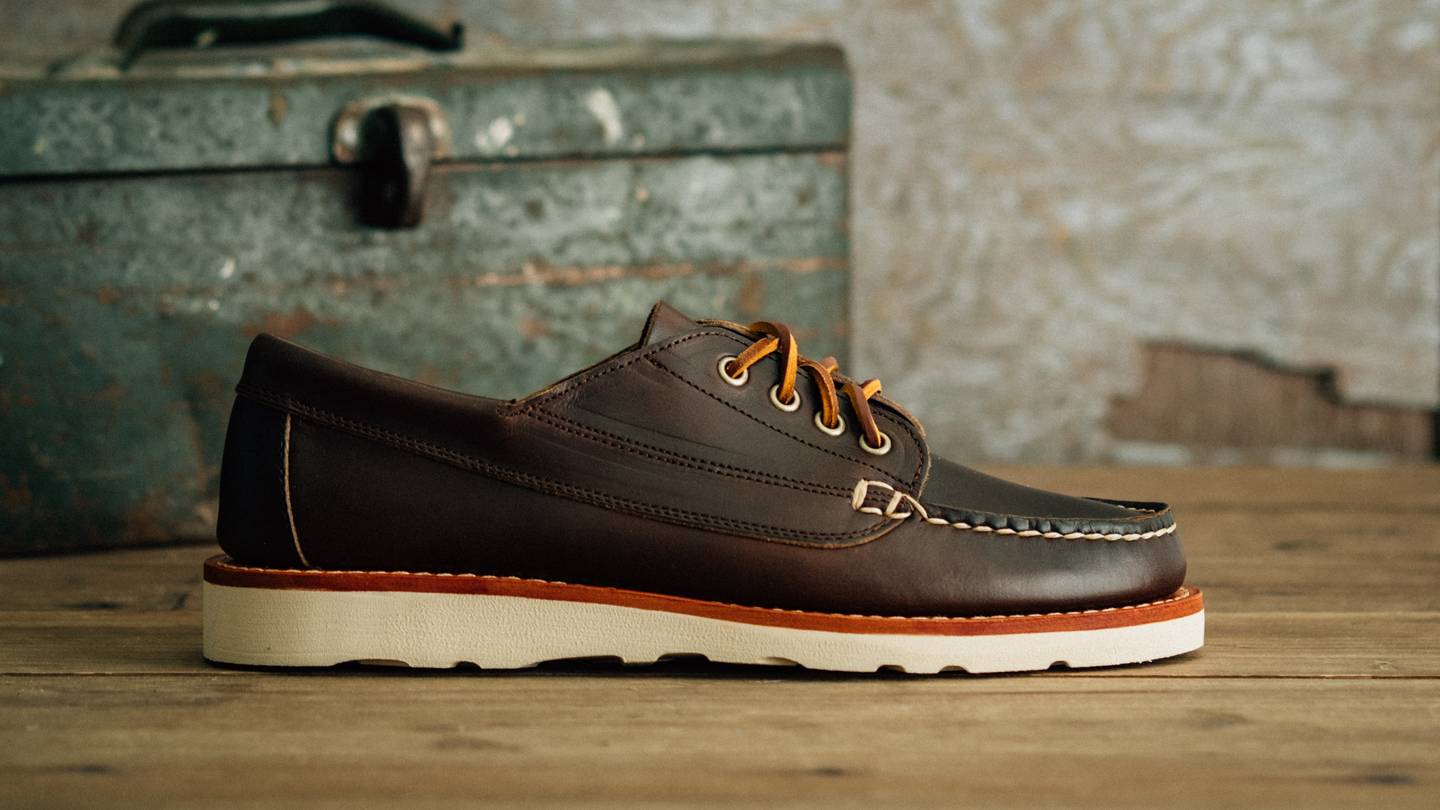 Brown Chromexcel Trail Oxford - Detail Image Three