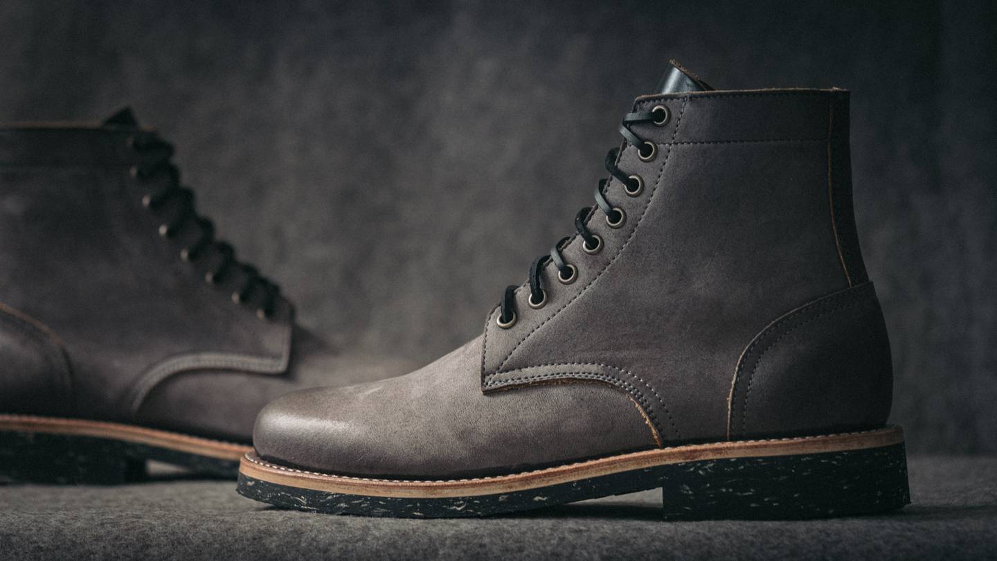 Carbon Bark Veg Retan Trench Boot - Detail Image Three