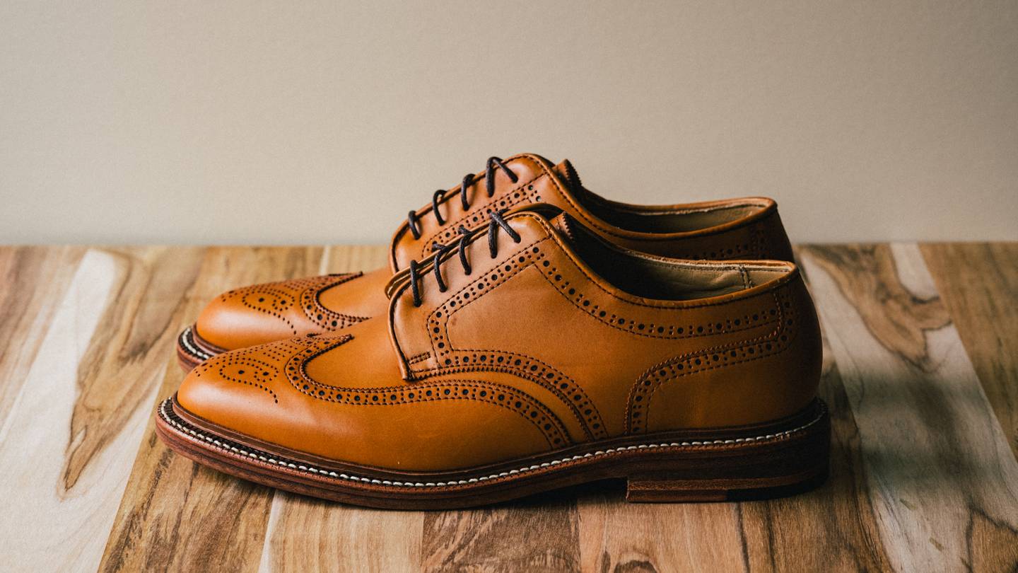 Bourbon French Calf Wingtip - Detail Image Three