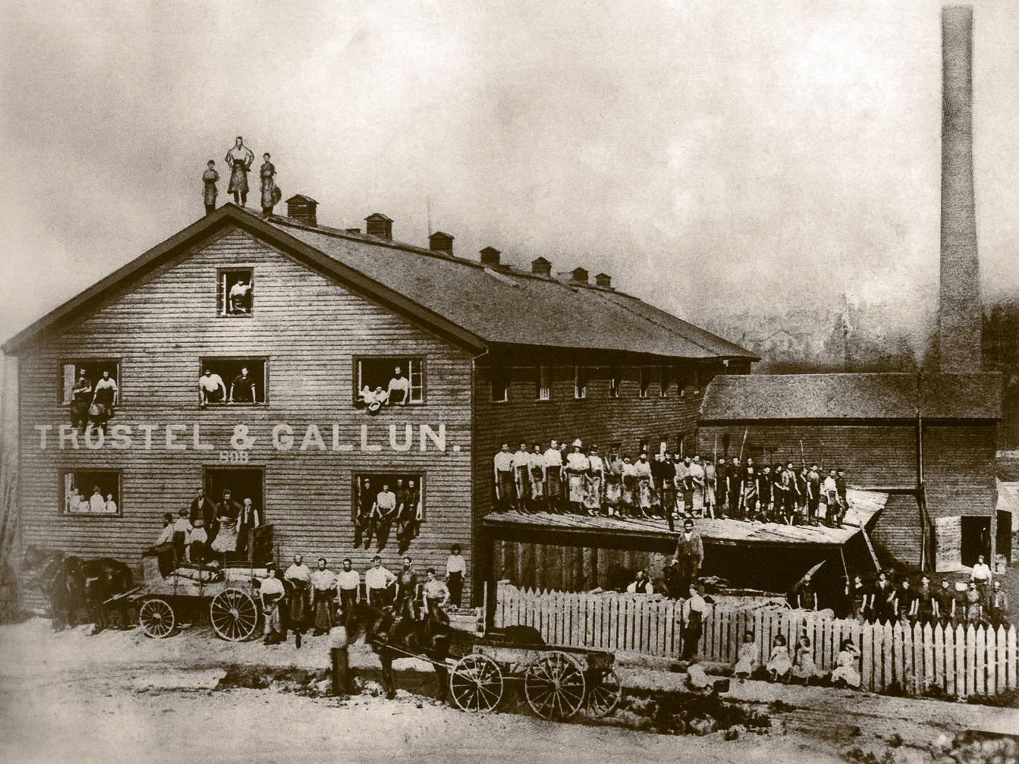 Trostel & Gallun Tannery, Milwaukee, 1858