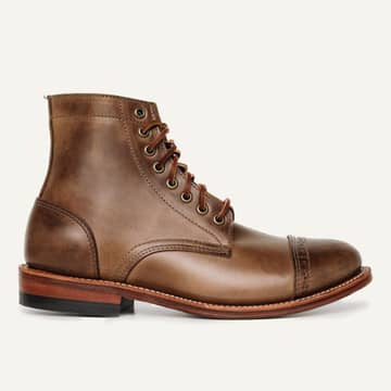 Cap-Toe Trench Boot - Natural Chromexcel