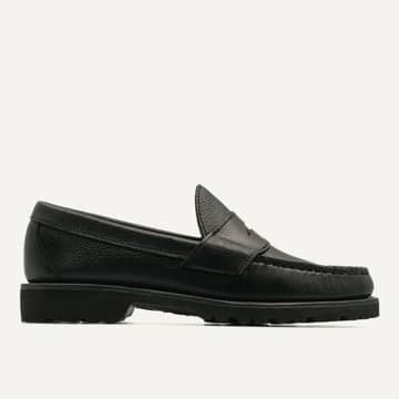 Lug Penny Moc - Black Scotch Grain Chromexcel