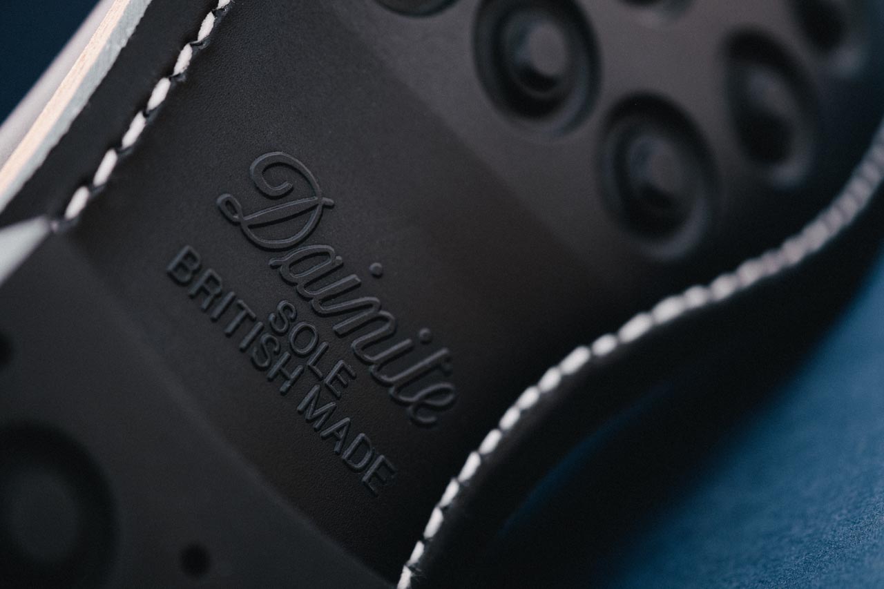 A British-made Dainite Rubber-Studded Sole