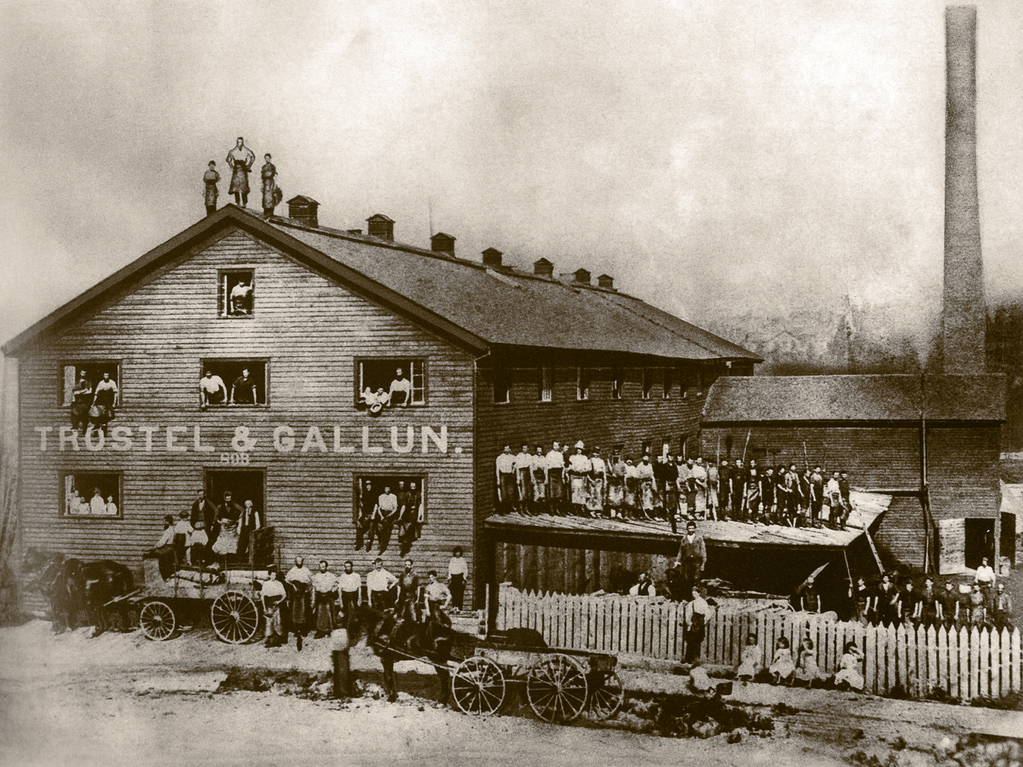 Trostel & Gallun Tannery, Milwaukee, 1858