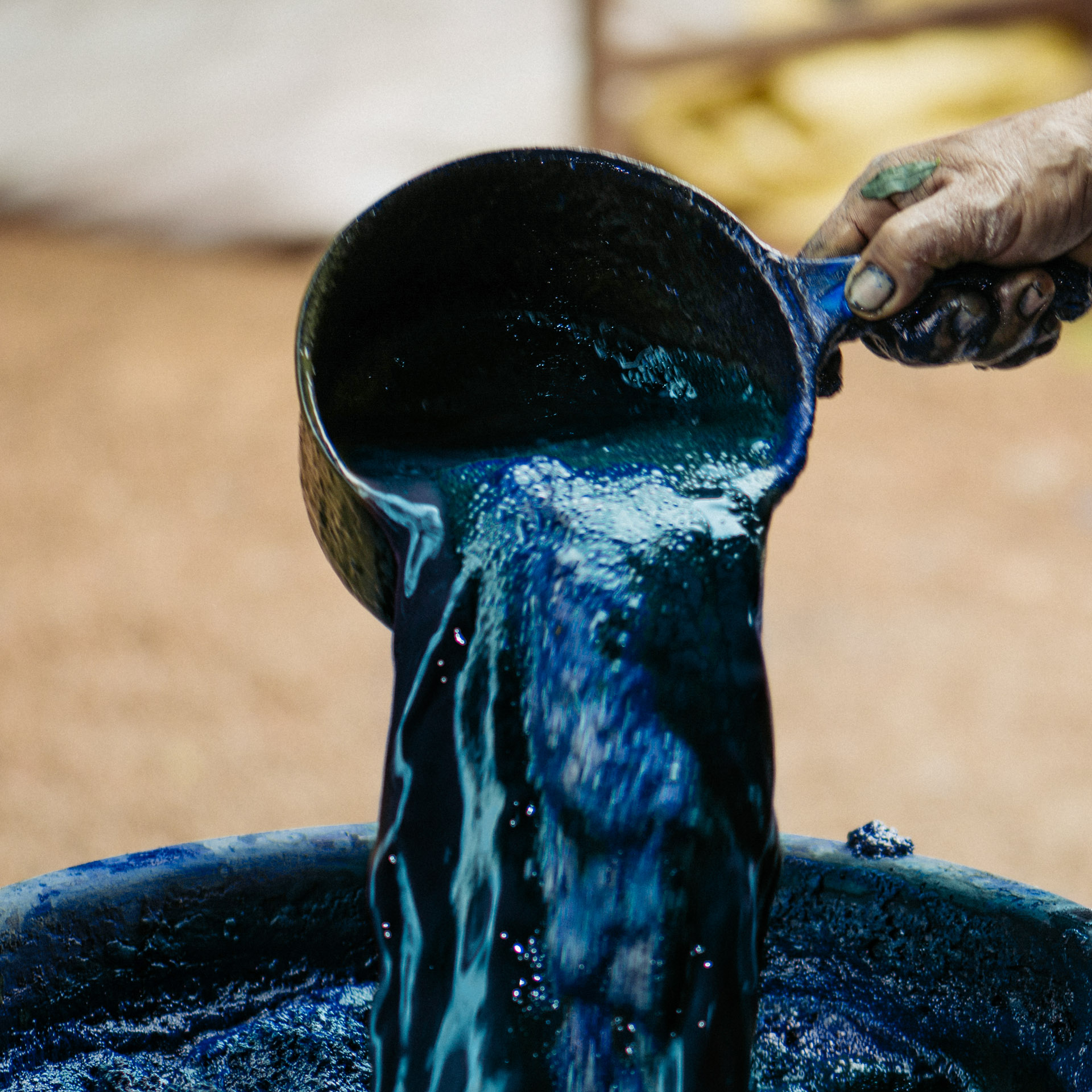 Natural Indigo Vat Overdye